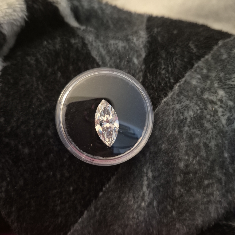 Marquise Cut Lab Grown Diamond 3.02 Carats VVS2 F IGI Certified And Appraised